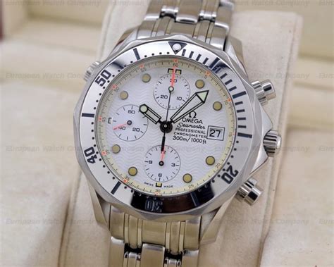 omega seamaster automatic white dial.